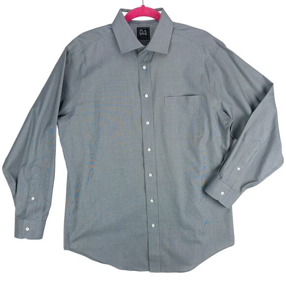 Jos. A. Bank Other - Jos. A. Bank Traveler Shirt Men's 16.5 - 34 Gray Cotton Poly Blend Button-Up